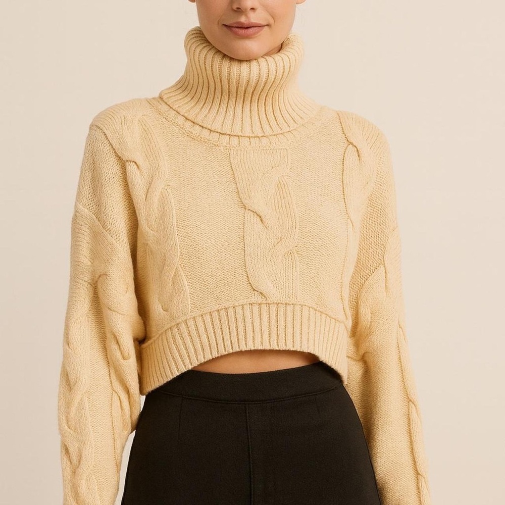 Urban Outfitters Out From Under Turtleneck Crop Sweater